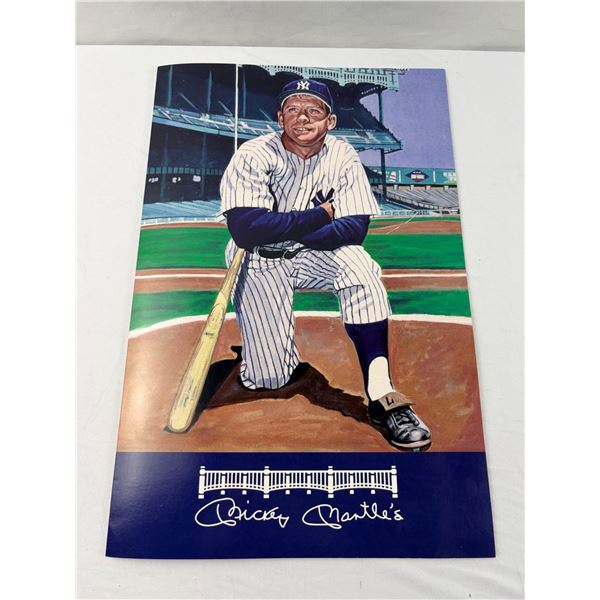 Mickey Mantle Souvenir Menu