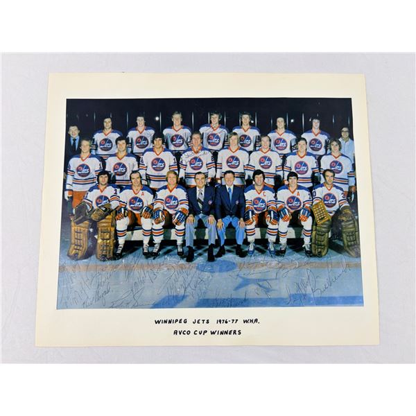 Winnipeg Jets 1976-77 W.H.A Team Signed
