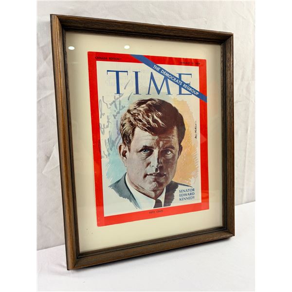 John F. Kennedy Autographed Magazine Page