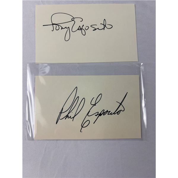 Tony & Phil Esposito Autographs