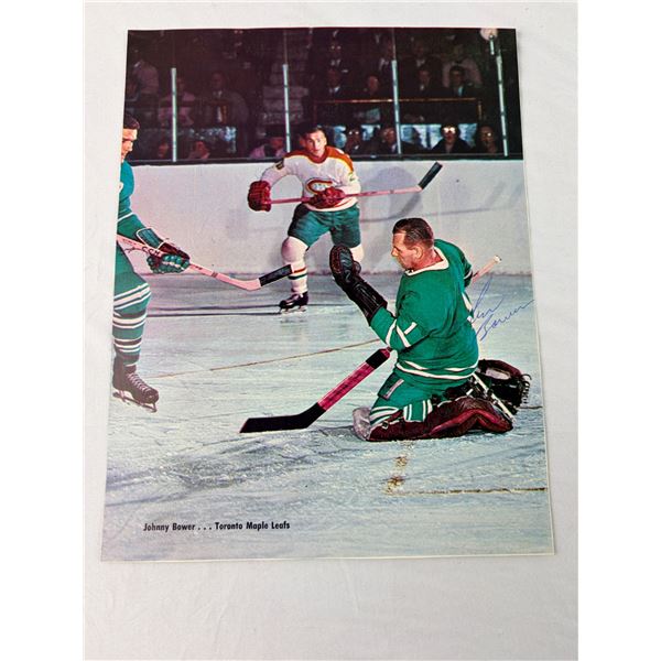 Johnny Bower Autographed Photo