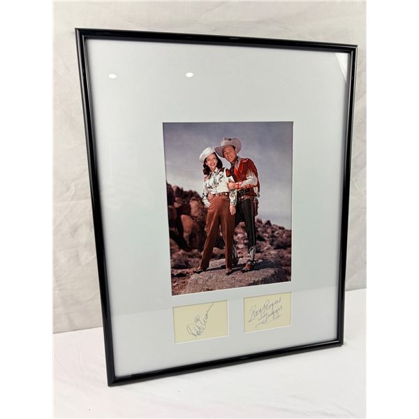 Roy Rogers & Dale Evans Autograph Display