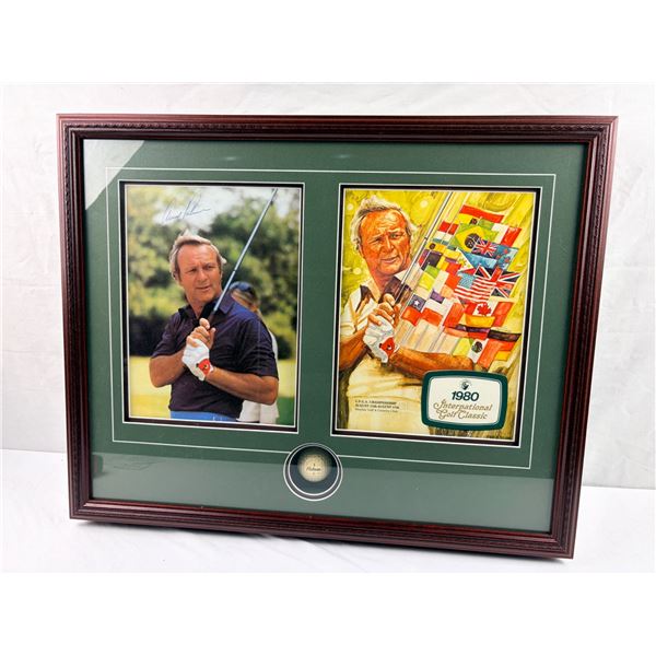 Arnold Palmer Autographed Golf Display