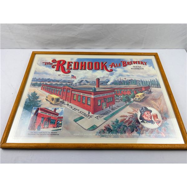"The Redhook Ale Brewery" Framed Poster