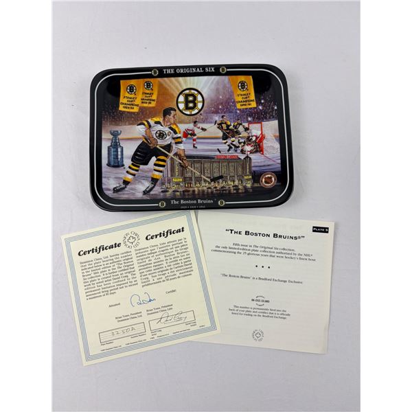 "The Boston Bruins" Collectors Plate
