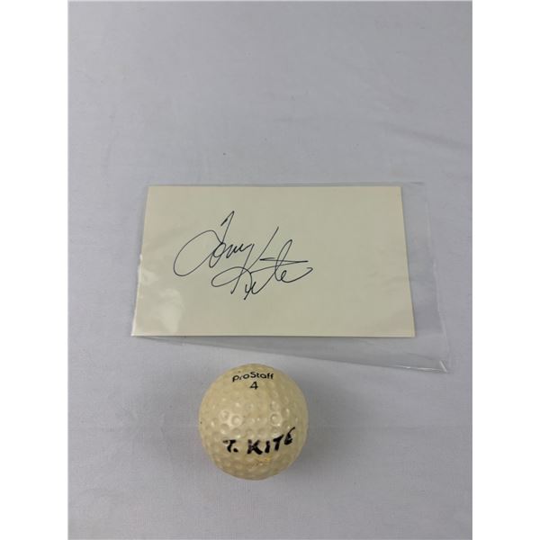Tom Kitę Golf Ball & Autograph