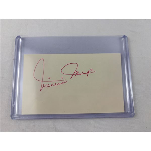 Willie Mays Autographed Index Card