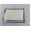 Image 1 : Joe DiMaggio Autographed Index Card