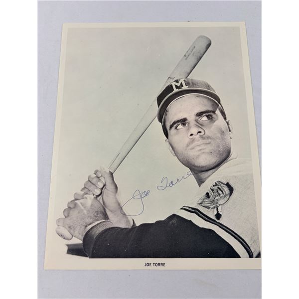 Joe Torre Autographed Picture