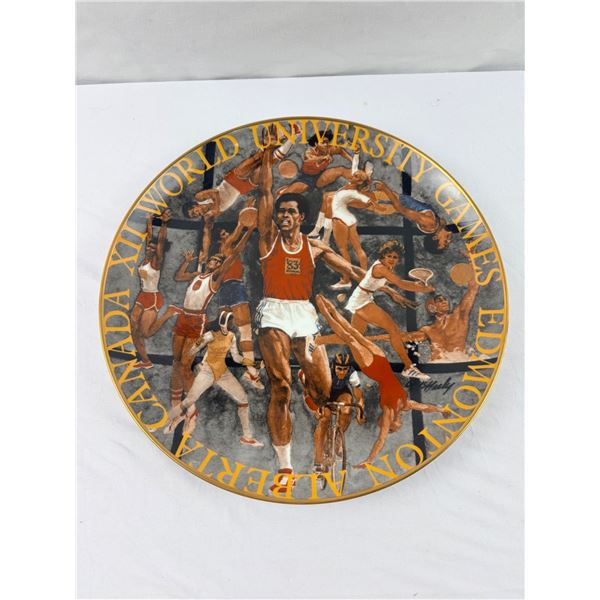 XII World University Games Collectors Plate