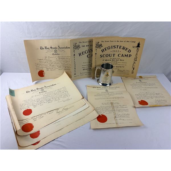 Boy Scouts Association Certificates