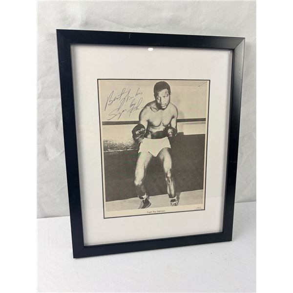Sugar Ray Robinson Autographed Picture