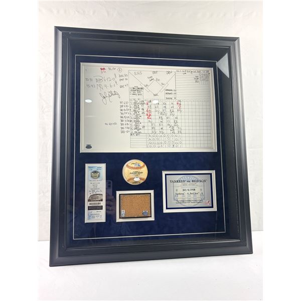 John Sterling Signed Scorecard - Red Sox at Yankees