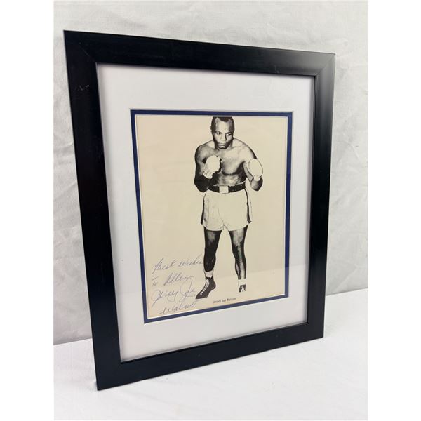 Autographed Jersey Joe Walcott Picture