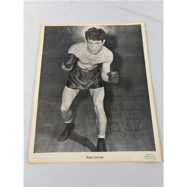 Signed Ricky Graziano Picture