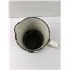 Image 5 : Black & White Whiskey Enameled Pitcher