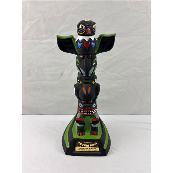 Potters Totem Pole Whiskey Decanter