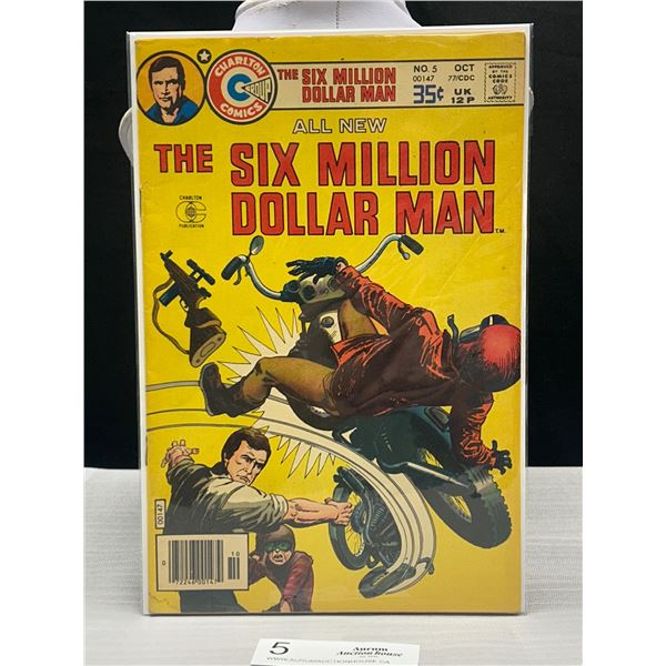 1977 Charlton Comics The Six Million Dollar Man #5 35¢