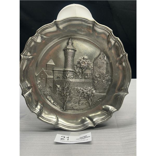 Superb Quality German 'Nuernberg' Pewter Plaque (1900-1910)