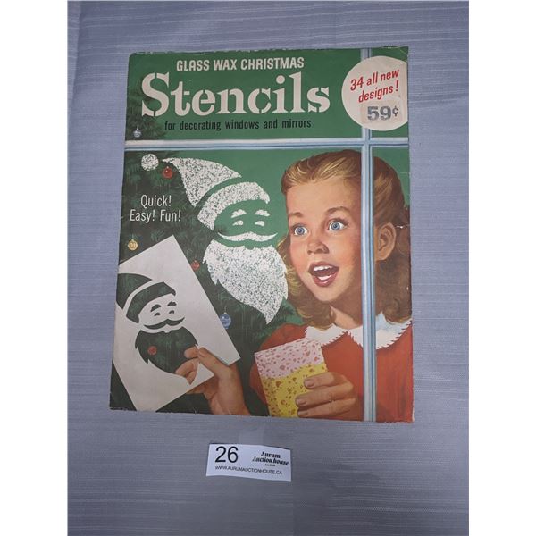 1950s Christmas Window Stencil Kit