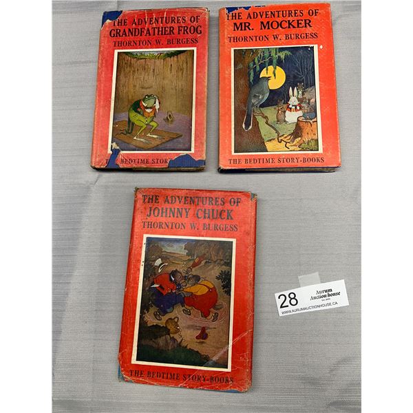 3 Hardcover Thornton W. Burress Books All 1940s