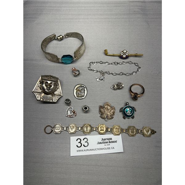 Vintage Lot of Jewelry Bracelets,Pendants etc