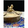 Image 2 : Antique Chinese Jade Enamel Silver Teapot Outstanding