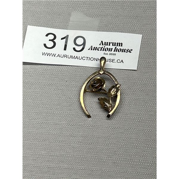 a Heavy Gauge bond boyd sterling horseshoe brooch