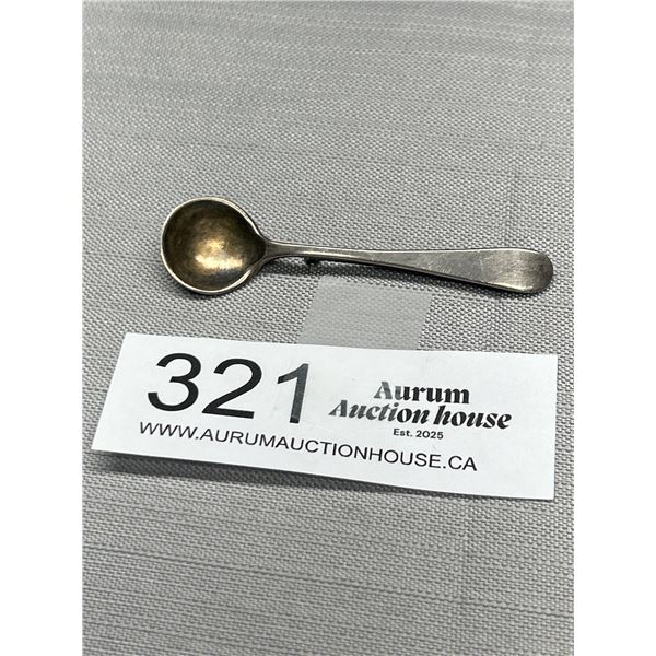 Unusual Birks Sterling Salt Spoon Pin/Brooch