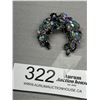 Image 1 : very High Quality Rhinestone 50s Crecent Brooch
