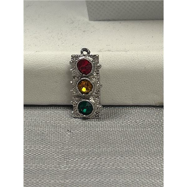 Sterling Silver Traffic Light Charm