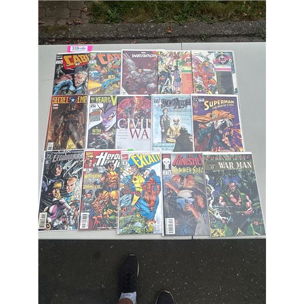 15 Comics Most on board in bag