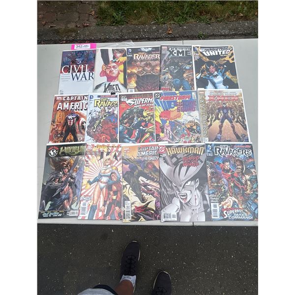 15 Comics Most on board in bag