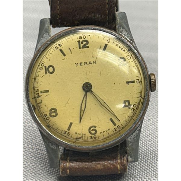 Vintage YERAN Swiss Made Wristwatch as Found
