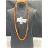 Image 1 : Vintage Amber Necklace 28" Long