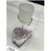 Image 2 : A Nice Looking Amythest Candle Holder