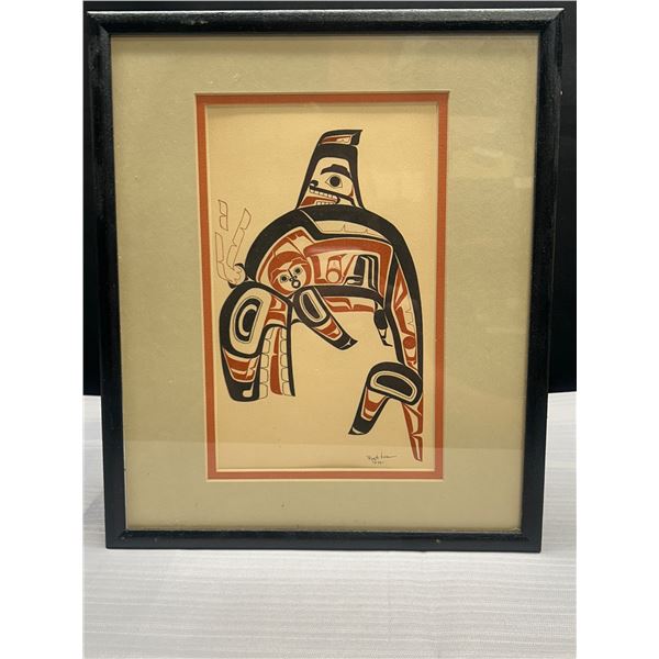 Vintage 1975 West Coast Native Framed Print Roy H Vickers 11x13