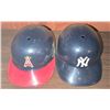 Image 2 : MLB Batting Helmet Pair: Angels and Yankees Logo Helmets