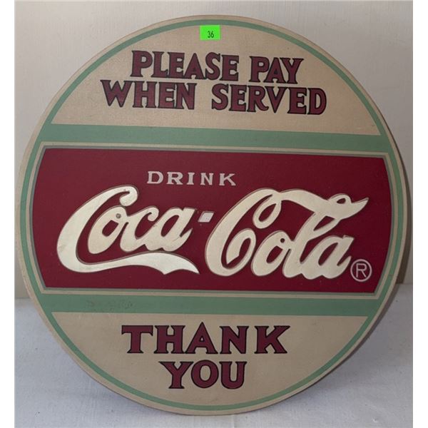 Coca-Cola Wall-Mount Key Cabinet with Hinged Door and Hooks