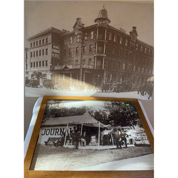 Two Black and White Historic Photographic Prints