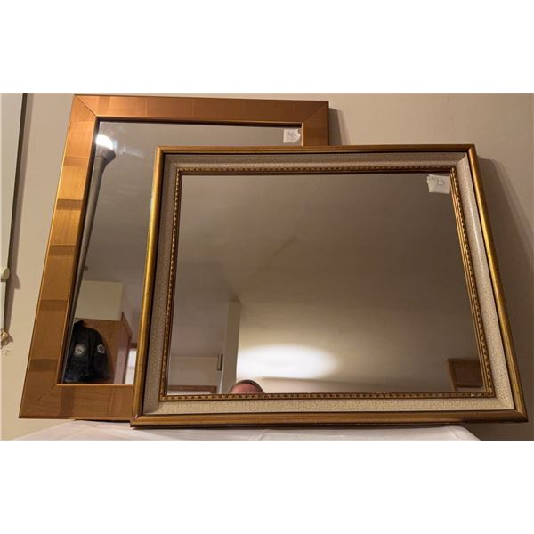 Framed Wall Mirrors, Wood and Gilt Frames