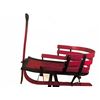 Image 1 : Red and Black Wooden Child’s Sled with Steering Handle