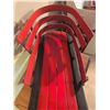 Image 3 : Red and Black Wooden Child’s Sled with Steering Handle