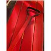 Image 5 : Red and Black Wooden Child’s Sled with Steering Handle