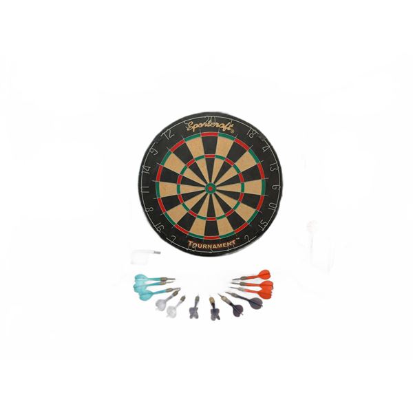 Sportcraft Tournament Dartboard Set with Cabinet and Darts