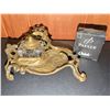 Image 2 : Brass Ornate Inkwell Stand with Glass Inkwell and Parker Quink Ink