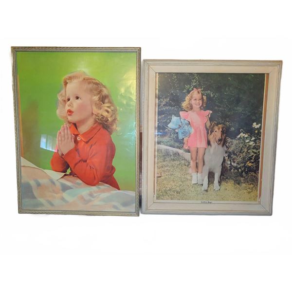 Framed Shirley Temple Prints Including Golden Days