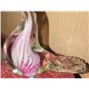 Image 3 : Murano Glass Bird w/ Stacked Floral Boxes & Vintage Gloves
