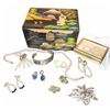 Image 1 : Costume Jewellery with Hand-Painted Japanese Musical Jewellery Box