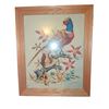 Image 1 : Framed Cross-Stitch Embroidery of Pheasant on Branch